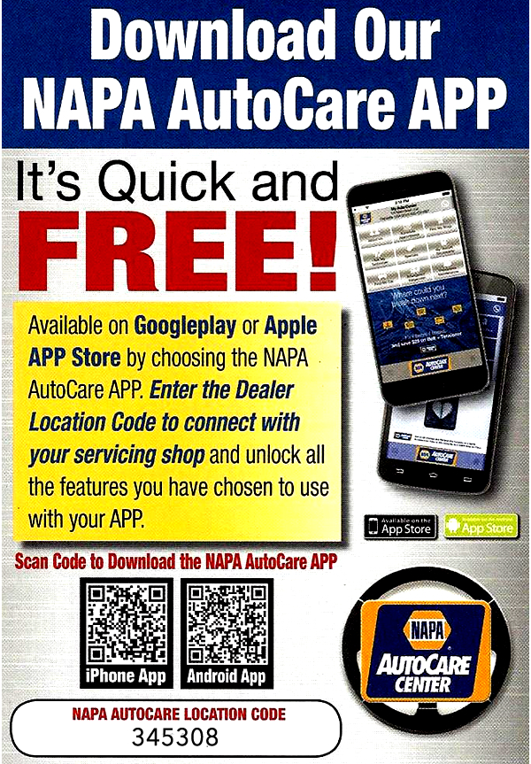 Download Our NAPA App
